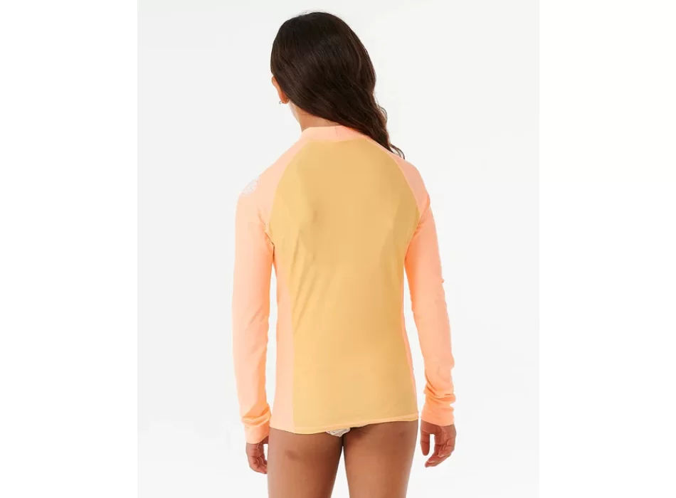 RIP CURL CLASIC SURF LONG SLEEVE RASH VEST GIRL 8-16
