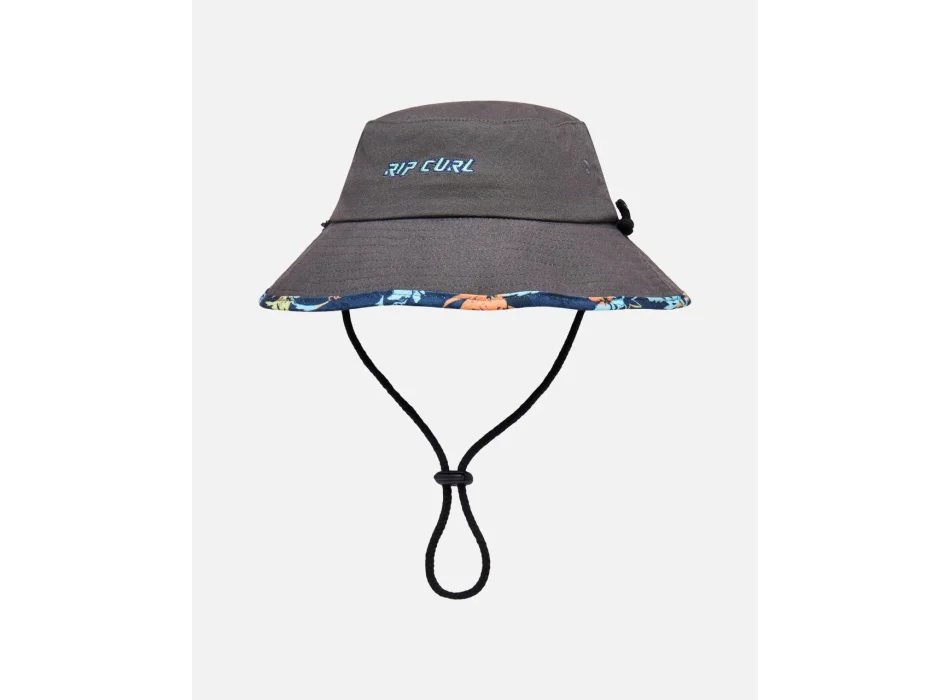 RIP CURL COMBO MID BRIM BUCKET HAT BOY WASHED BLACK