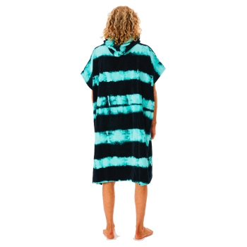 RIP CURL COMBO PRINT HOODED TOWEL BLACK