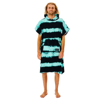 RIP CURL COMBO PRINT HOODED TOWEL BLACK