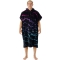 RIP CURL COMBO PRINT HOODED TOWEL BLACK BLUE