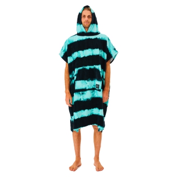 RIP CURL COMBO PRINT HOODED TOWEL BLACK