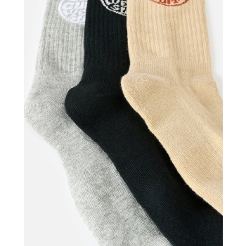 RIP CURL CORP CREW 5 PACK SOCK