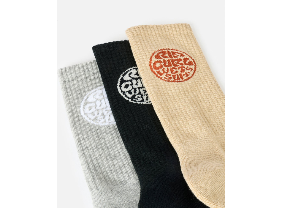 RIP CURL CORP CREW 5 PACK SOCK