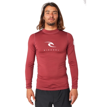 RIP CURL CORPS LONG SLEEVE UV TEE MAROON