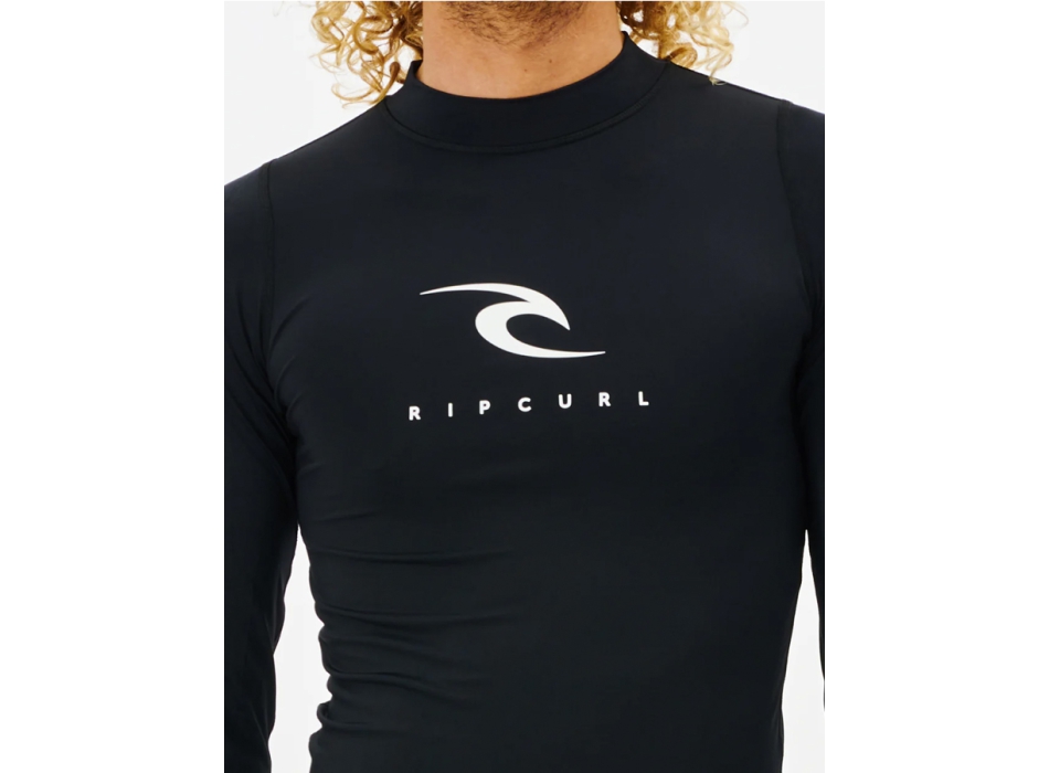 RIP CURL CORPS LONG SLEEVE UV TEE BLACK