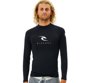 RIP CURL CORPS LONG SLEEVE UV TEE BLACK