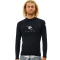 RIP CURL CORPS LONG SLEEVE UV TEE BLACK