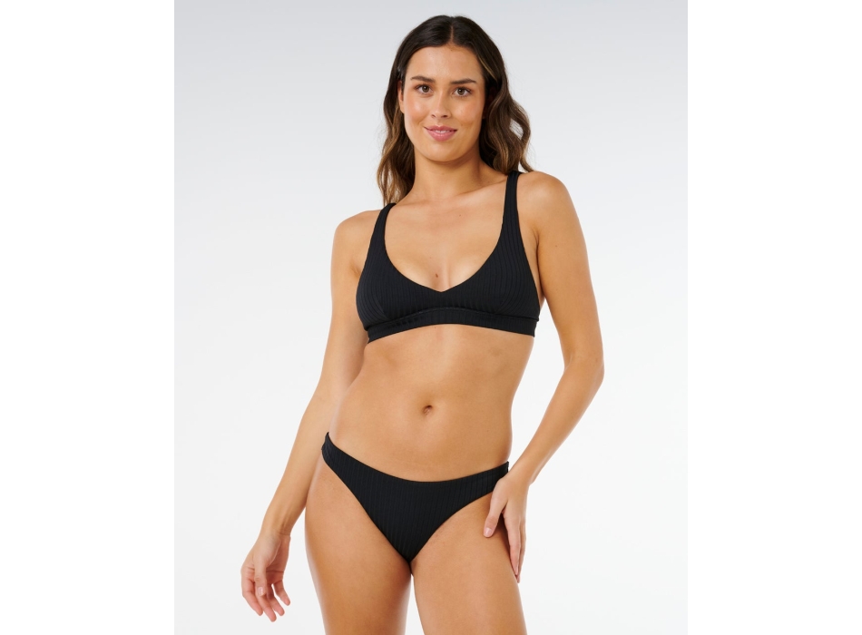 RIP CURL BIKINI TOP PREMIUM SURF MULTI FIT HALTER BLACK