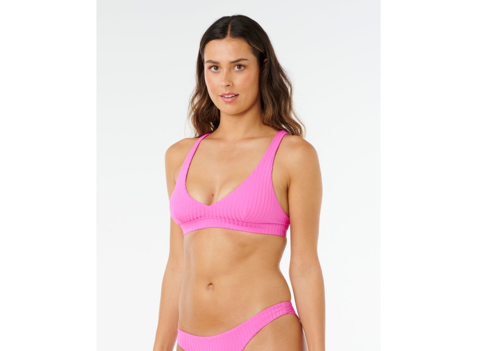 RIP CURL BIKINI TOP PREMIUM SURF MULTI FIT HALTER SUPER PINK