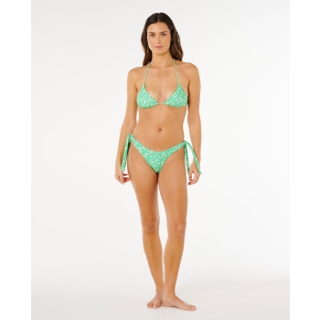 RIP CURL BIKINI TOP SURF SIDE SLIDING TRIANGLE LIGHT GREEN