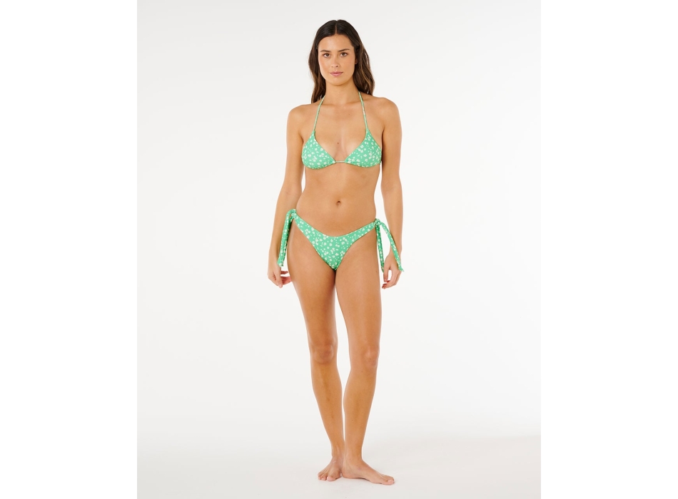 RIP CURL BIKINI TOP SURF SIDE SLIDING TRIANGLE LIGHT GREEN