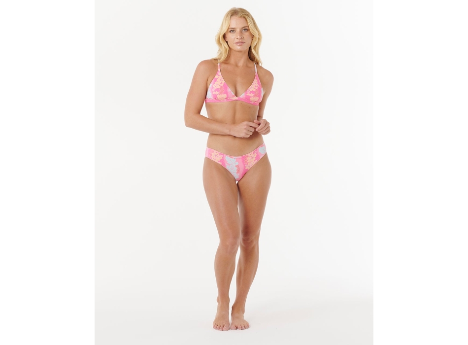 RIP CURL BIKINI TOP SURF SIDE SLIDING TRIANGLE LIGHT GREEN