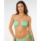 RIP CURL BIKINI TOP SURF SIDE SLIDING TRIANGLE LIGHT GREEN