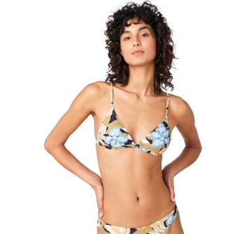 RIP CURL BIKINI TOP TRIANGLE FOLLOW THE SUN BLACK