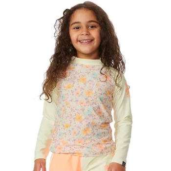RIP CURL CRYSTAL LONG SLEEVE RASH VEST GIRL 1-8