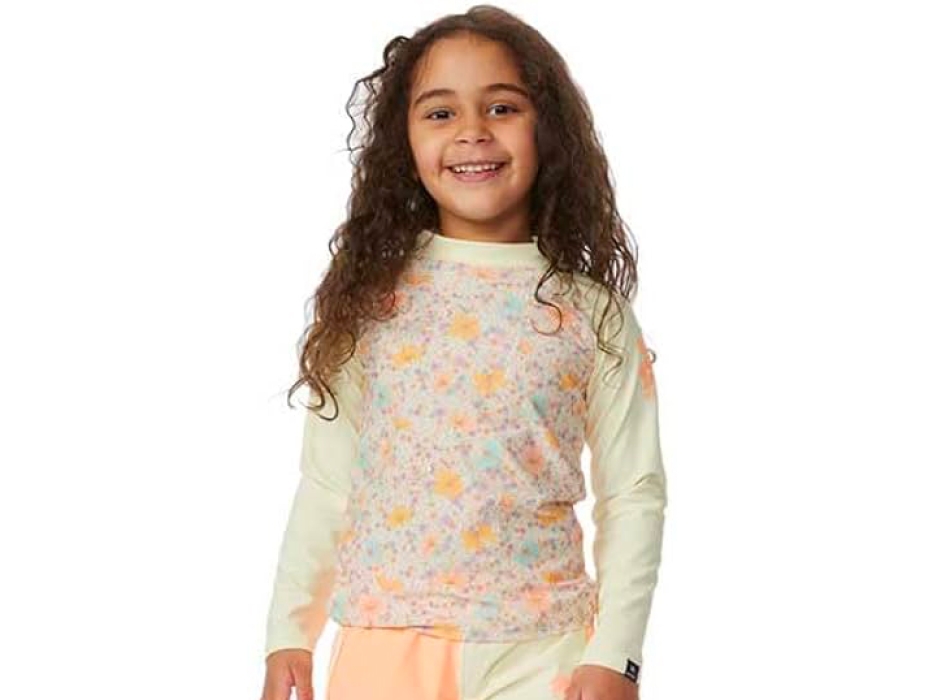 RIP CURL CRYSTAL LONG SLEEVE RASH VEST GIRL 1-8