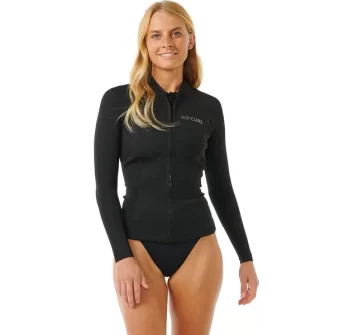 RIP CURL WOMEN DAWN PATROL LONG SLEEVE JACKET BLACK