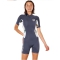 RIP CURL WOMEN DAWN PATROL 2/2 SHORT SLEEVE BACKZIP