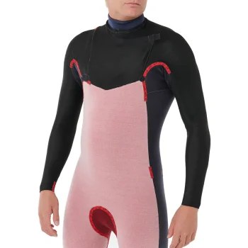 RIP CURL DAWN PATROL 4/3 CHEST ZIP WETSUIT BLACK