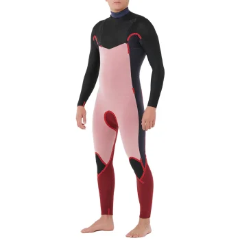 RIP CURL DAWN PATROL 4/3 CHEST ZIP WETSUIT BLACK