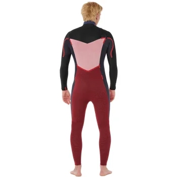 RIP CURL DAWN PATROL 4/3 CHEST ZIP WETSUIT BLACK