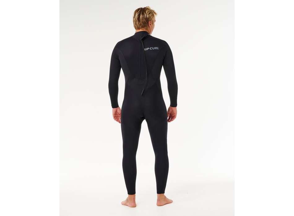 RIP CURL DAWN PATROL 4/3 CHEST ZIP WETSUIT BLACK