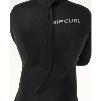 RIP CURL DAWN PATROL 4/3 CHEST ZIP WETSUIT BLACK