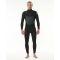 RIP CURL DAWN PATROL 3/2 CHEST ZIP WETSUIT BLACK