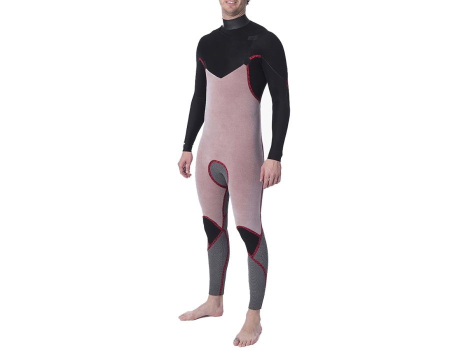 RIP CURL DAWN PATROL 4/3 CHEST ZIP NAVY