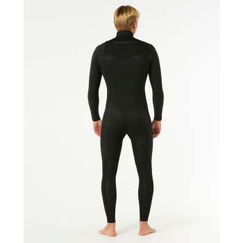 RIP CURL DAWN PATROL 4/3 CHEST ZIP WETSUIT BLACK
