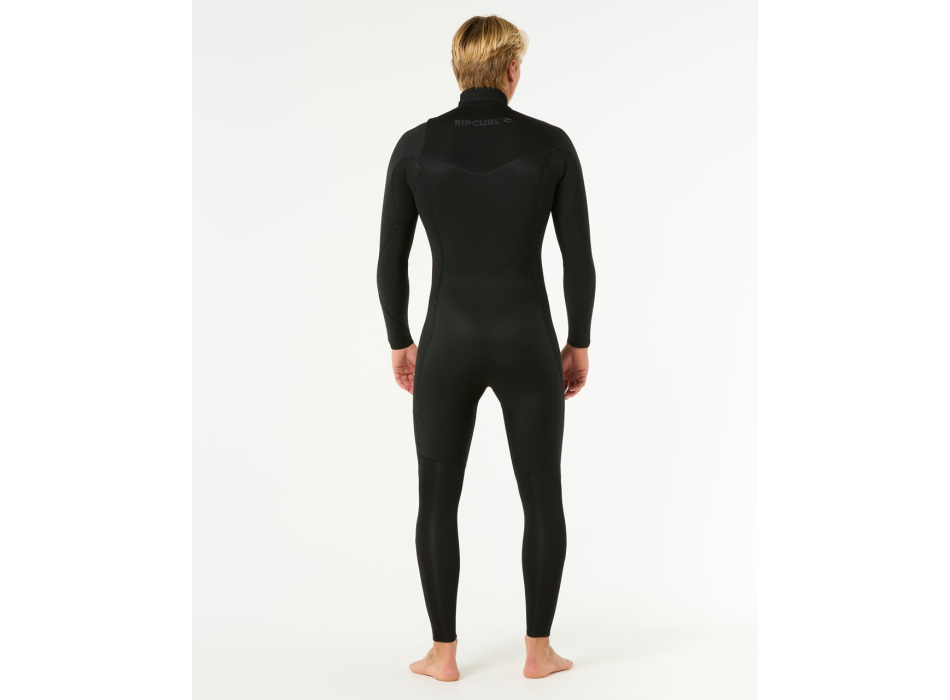 RIP CURL DAWN PATROL 4/3 CHEST ZIP WETSUIT BLACK