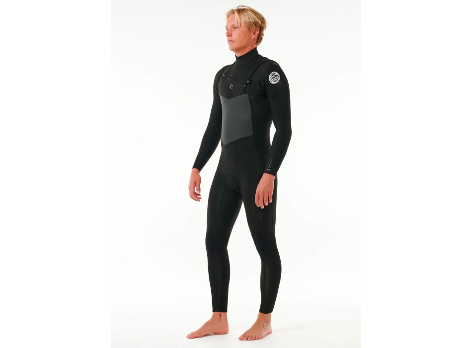 RIP CURL DAWN PATROL 5/3 CHEST ZIP WETSUIT BLACK