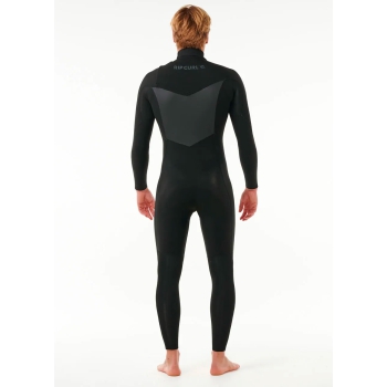 RIP CURL DAWN PATROL 5/3 CHEST ZIP WETSUIT BLACK