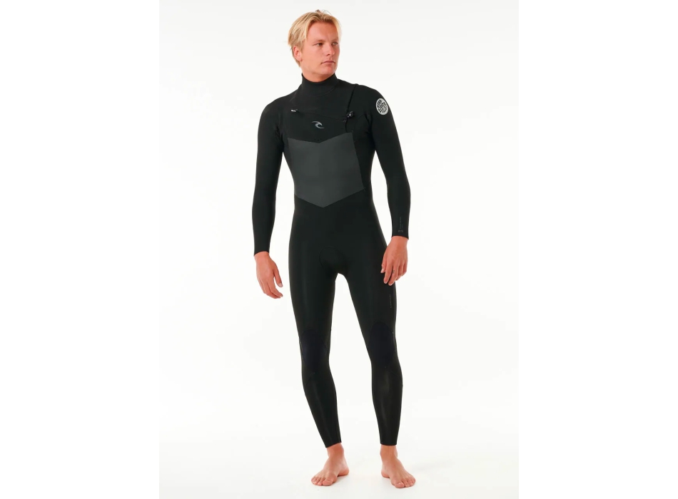 RIP CURL DAWN PATROL 5/3 CHEST ZIP WETSUIT BLACK