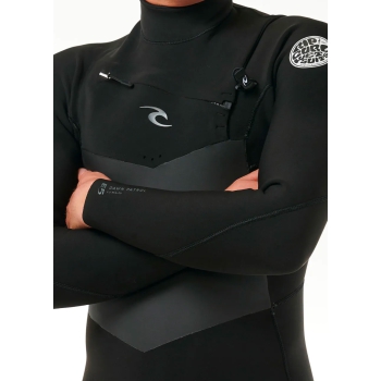 RIP CURL DAWN PATROL 5/3 CHEST ZIP WETSUIT BLACK