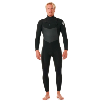 RIP CURL DAWN PATROL 5/3 CHEST ZIP WETSUIT BLACK