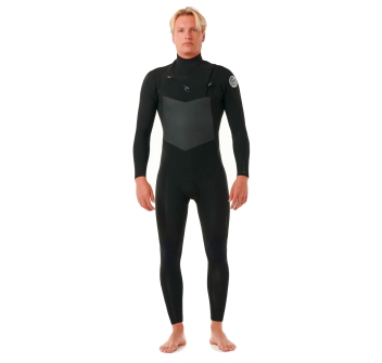 RIP CURL DAWN PATROL 5/3 CHEST ZIP WETSUIT BLACK