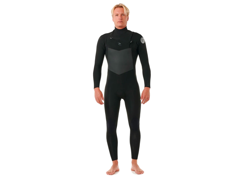 RIP CURL DAWN PATROL 5/3 CHEST ZIP WETSUIT BLACK