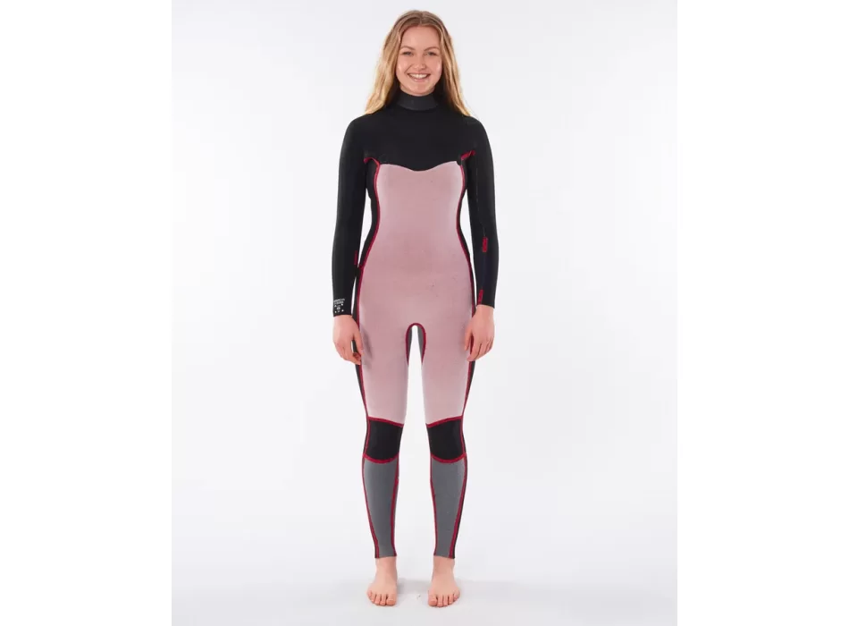 RIP CURL WOMEN DAWN PATROL 5/3 CHEST ZIP WETSUIT