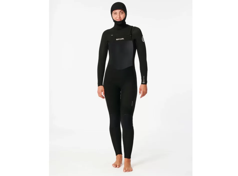 RIP CURL DAWN PATROL 5/4 HOOD CHEST ZIP WETSUIT WOMEN