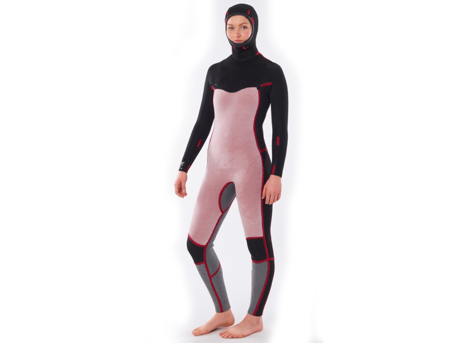 RIP CURL WOMEN DAWN PATROL HOOD 5/4 CHEST ZIP