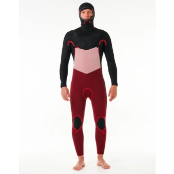 RIP CURL DAWN PATROL 6/4 CHEST ZIP HOOD WETSUIT