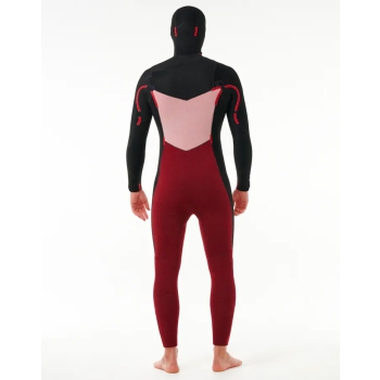 RIP CURL DAWN PATROL 6/4 CHEST ZIP HOOD WETSUIT