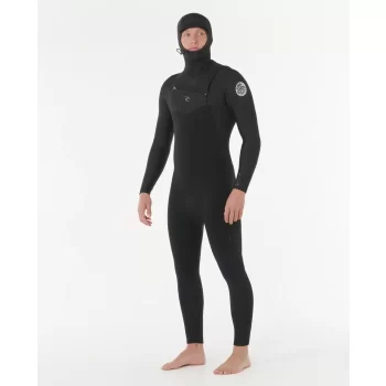RIP CURL DAWN PATROL 6/4 CHEST ZIP HOOD WETSUIT