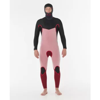 RIP CURL DAWN PATROL 6/4 CHEST ZIP HOOD WETSUIT