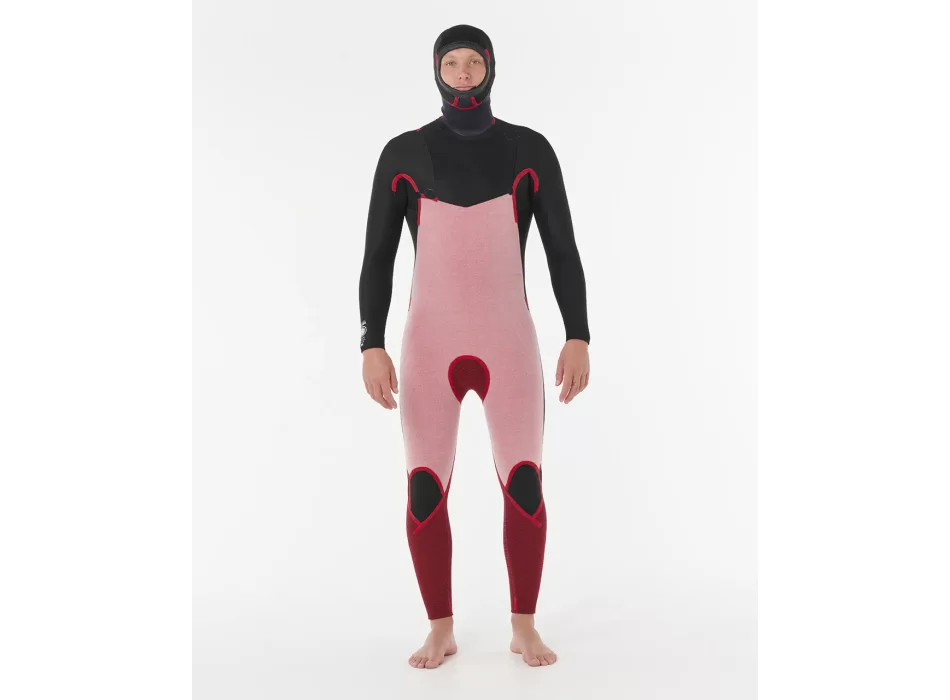 RIP CURL DAWN PATROL 6/4 CHEST ZIP HOOD WETSUIT