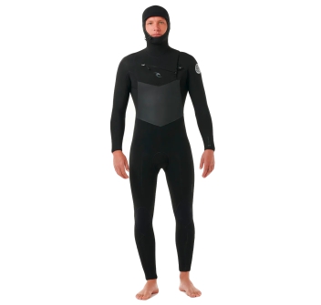 RIP CURL DAWN PATROL 6/4 CHEST ZIP HOOD WETSUIT