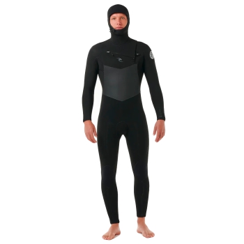 RIP CURL DAWN PATROL 6/4 CHEST ZIP HOOD WETSUIT