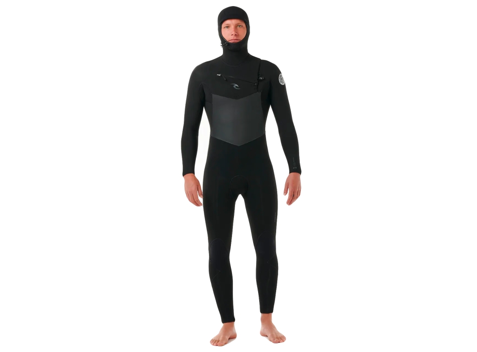 RIP CURL DAWN PATROL 6/4 CHEST ZIP HOOD WETSUIT
